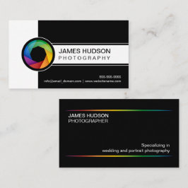 Tarjeta De Visita Fotografía Obturador Moderno