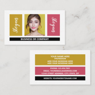 Tarjeta De Visita Fotografía personalizada - estilo retro