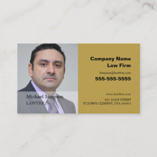 Tarjeta De Visita Fotografía personalizada, profesional legal