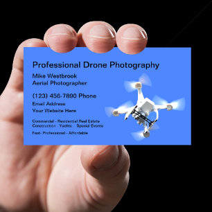 Tarjeta De Visita Fotografía Profesional con Drones Aéreos