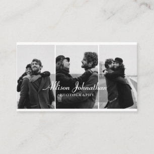 Tarjeta De Visita Fotografía profesional de 3 fotografías