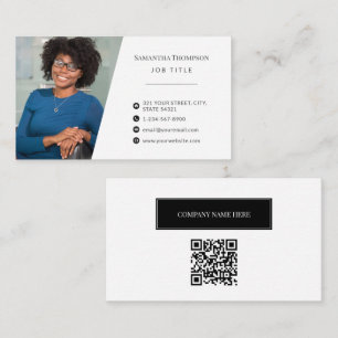 Tarjeta De Visita Fotografía profesional de estilo empresarial para