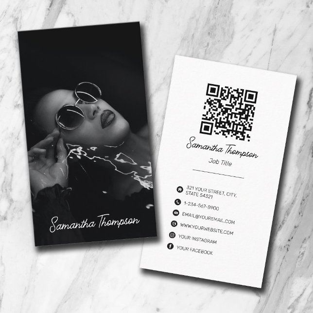 Tarjeta De Visita Fotografía profesional de firma de guiones (Subido por el creador)