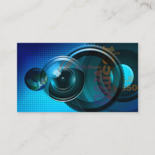 Tarjeta De Visita Fotografía profesional de visor de lentes de cámar