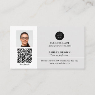 Tarjeta De Visita Fotografía profesional del código QR de inmueble