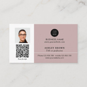 Tarjeta De Visita Fotografía profesional del código QR de inmueble