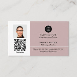 Tarjeta De Visita Fotografía profesional del código QR de inmuebles 