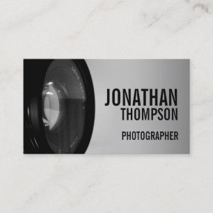 Tarjeta De Visita Fotografía profesional en blanco y negro