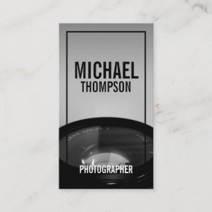 Tarjeta De Visita Fotografía profesional en blanco y negro