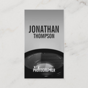 Tarjeta De Visita Fotografía profesional en blanco y negro