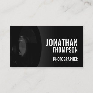 Tarjeta De Visita Fotografía profesional en blanco y negro