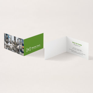 Tarjeta De Visita Fotografía profesional en verde y blanco en dos fo