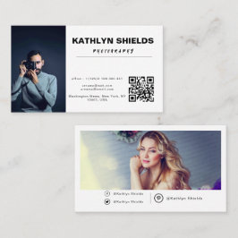 Tarjeta De Visita fotografía profesional minimalista moderna limpia