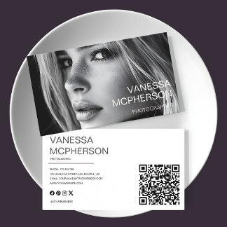 Tarjeta De Visita Fotografía profesional Minimalista simple modesta
