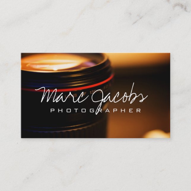 Tarjeta De Visita Fotografía profesional moderna (Anverso)