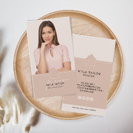 Tarjeta De Visita Fotografía profesional moderna en monograma inmobi