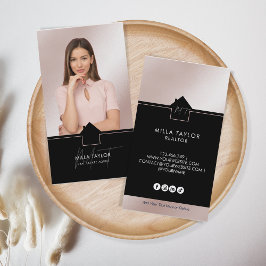 Tarjeta De Visita Fotografía profesional moderna en monograma inmobi