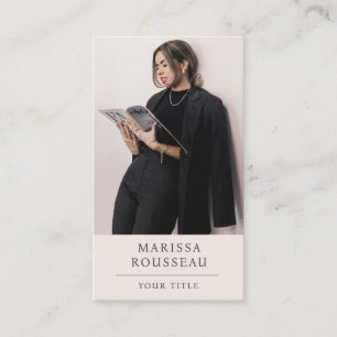 Tarjeta De Visita Fotografía profesional moderna y sencilla