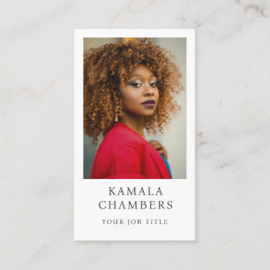 Tarjeta De Visita Fotografía profesional moderna y sencilla