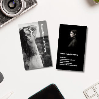 Tarjeta De Visita Fotografía Profesional Moderno Mínima Fotografía