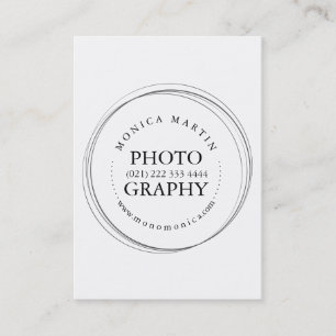 Tarjeta De Visita Fotografía Profesional reducida