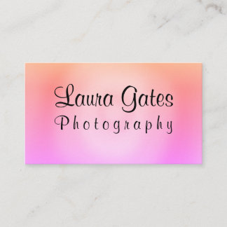Tarjeta De Visita Fotografía púrpura anaranjada rosada de la