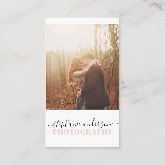 Tarjeta De Visita Fotografía simple (Anverso)