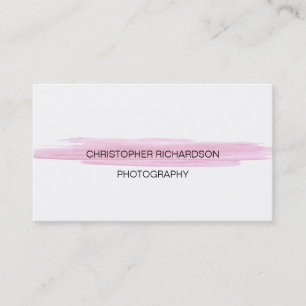 Tarjeta De Visita Fotografía simple y elegante