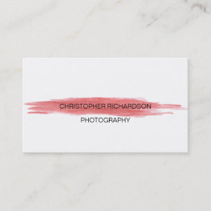 Tarjeta De Visita Fotografía simple y elegante