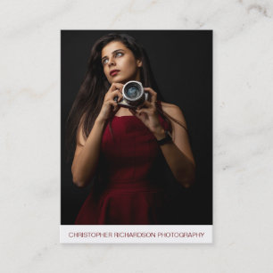 Tarjeta De Visita Fotografía simple y elegante