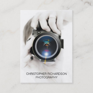 Tarjeta De Visita Fotografía simple y elegante