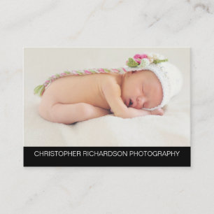 Tarjeta De Visita Fotografía simple y elegante