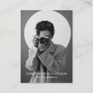 Tarjeta De Visita Fotografía simple y elegante