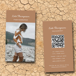 Tarjeta De Visita Fotografía simple y elegante de fotografía complet