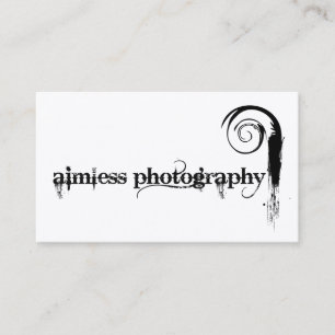 Tarjeta De Visita Fotografía sin objetivo
