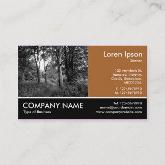 Tarjeta De Visita Fotografía tomada - Brown - In the Woods