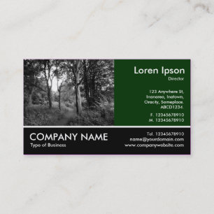 Tarjeta De Visita Fotografía tomada - Dk Brown - En los bosques