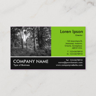 Tarjeta De Visita Fotografía tomada - Martian Green - In the Woods
