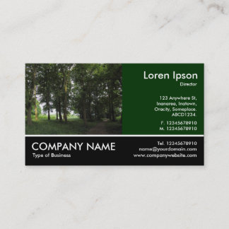 Tarjeta De Visita Fotografía tomada - Woods, Bute Park, Cardiff