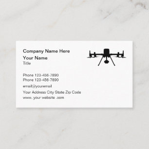 Tarjeta De Visita Fotografía Videografía con Drones Aéreos