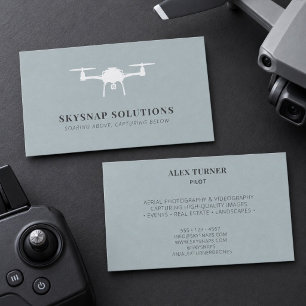 Tarjeta De Visita Fotografía Videografía con Drones Aéreos Moderna