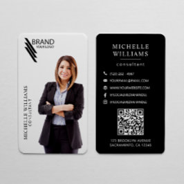 Tarjeta De Visita Fotografía Y Logo Elegante Profesional