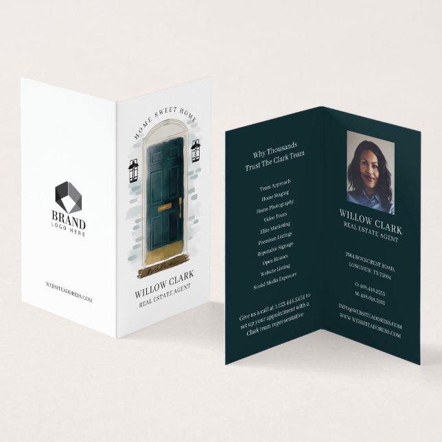 Tarjeta De Visita Fotografía y servicios de la puerta delantera de c (Interior y exterior)
