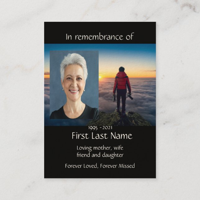 Tarjeta De Visita Fotografías conmemorativas de fotógrafos de jardin (Reverso)