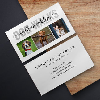 Tarjeta De Visita Fotografías de Dog Walker