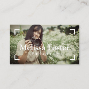 Tarjeta de visita fotográfica de fotógrafo Persona
