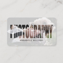 Tarjeta de visita fotográfica moderna