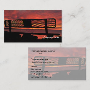 Tarjeta de visita fotográfica para fotógrafos