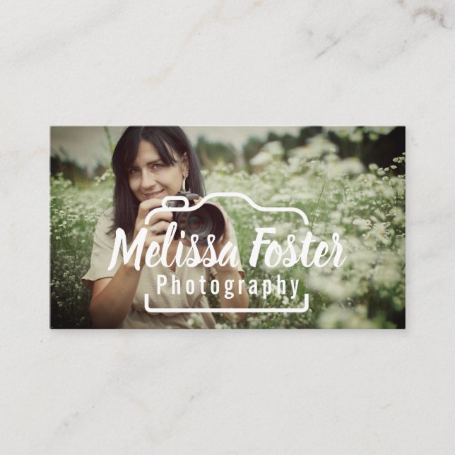 Tarjeta de visita fotográfica personalizado (Anverso)