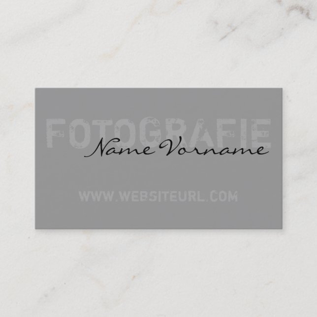 Tarjeta De Visita fotografie (Anverso)